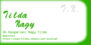 tilda nagy business card